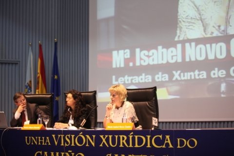 Mar&iacute;a Isabel Novo Castro, letrada da Xunta de Galicia  - Congreso sobre Unha Visión Xuridica do Camiño de Santiago